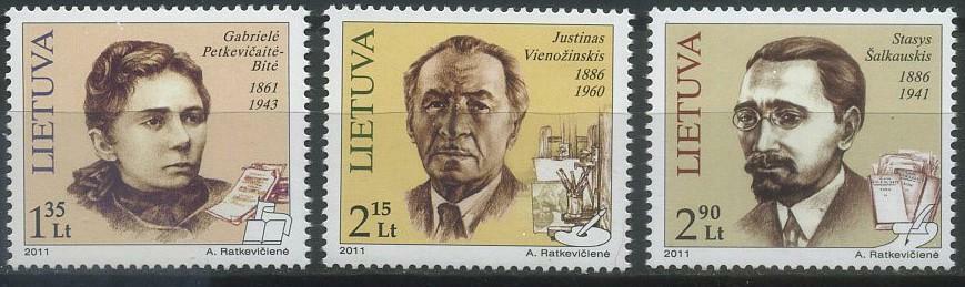 Lithuania 2011 Personalities MNH**