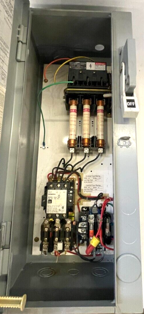 SIEMENS SCF B11 NEMA SIZE 0 COMBINATION MOTOR CONTROLLER