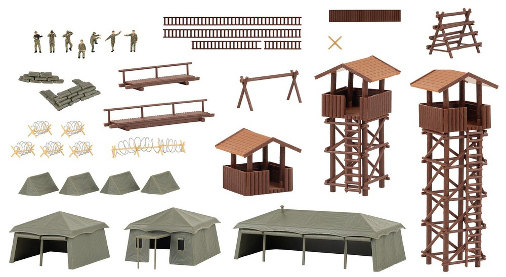 190039 Faller HO Scale 1:87 Kit of Armed forces basic training Promotional-Set