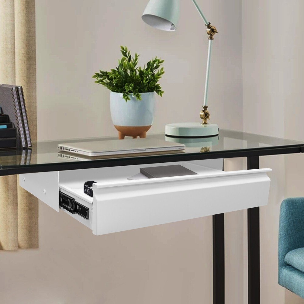 Space Saver Sliding Under Desk Storage Drawer Pull-out Drawer for Sit Stand Work
