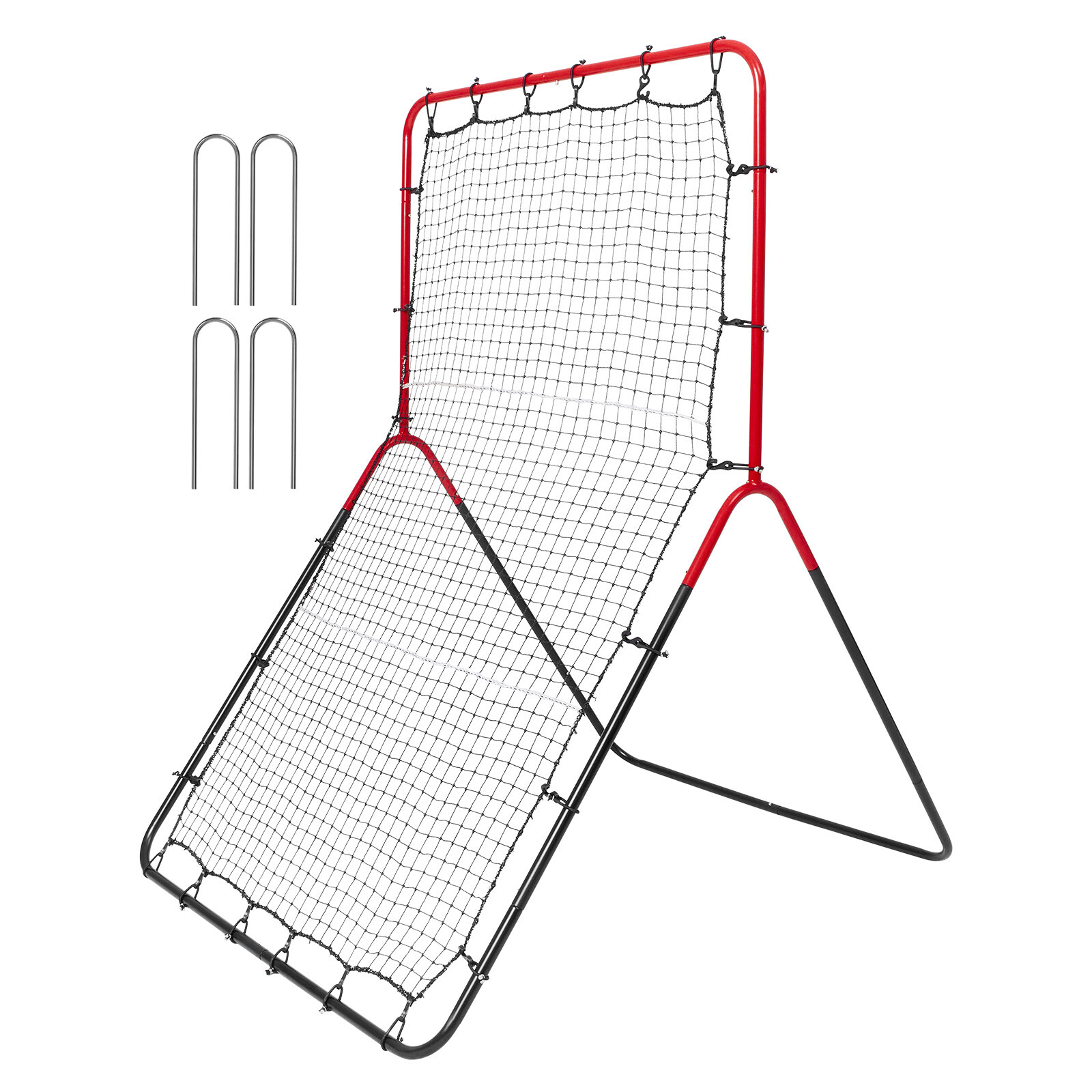 VEVOR Baseball And Softball Rebounder Net 3x4.5 ft PitchBack 3-Way Trainer