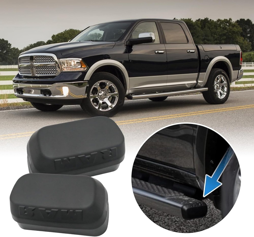 68193113AA 2 Pcs Running Board End Cap Side Step Replacement for Dodge RAM 1500