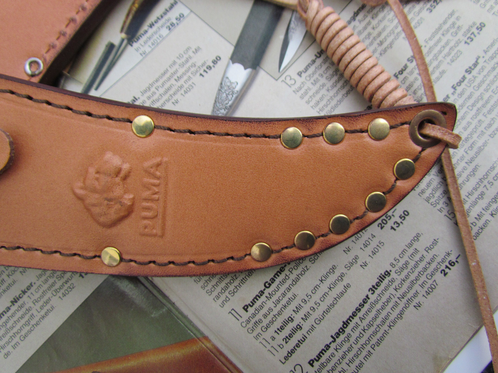 Puma Knife Sheath for Puma Knife Skinner 6393 Model Pre 1964 Solingen Germany