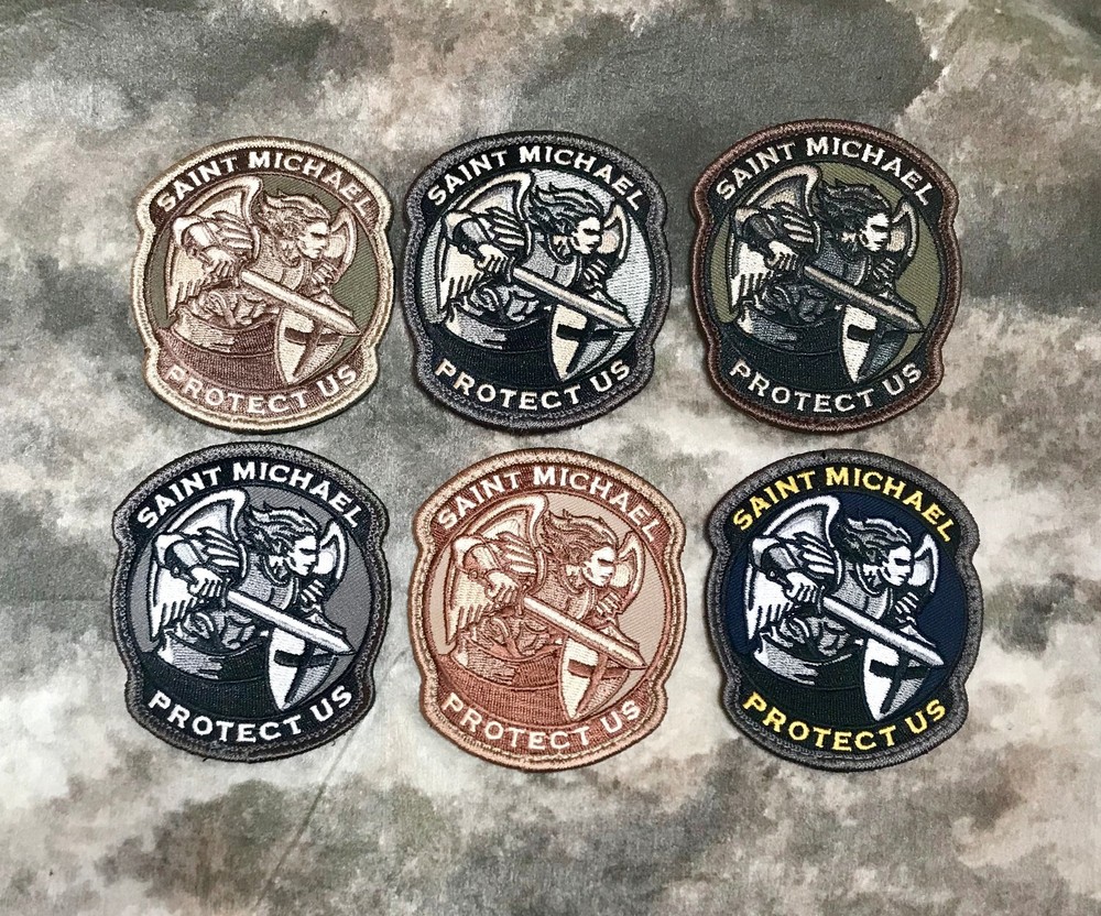 Saint Michael Protect Us Morale Patch