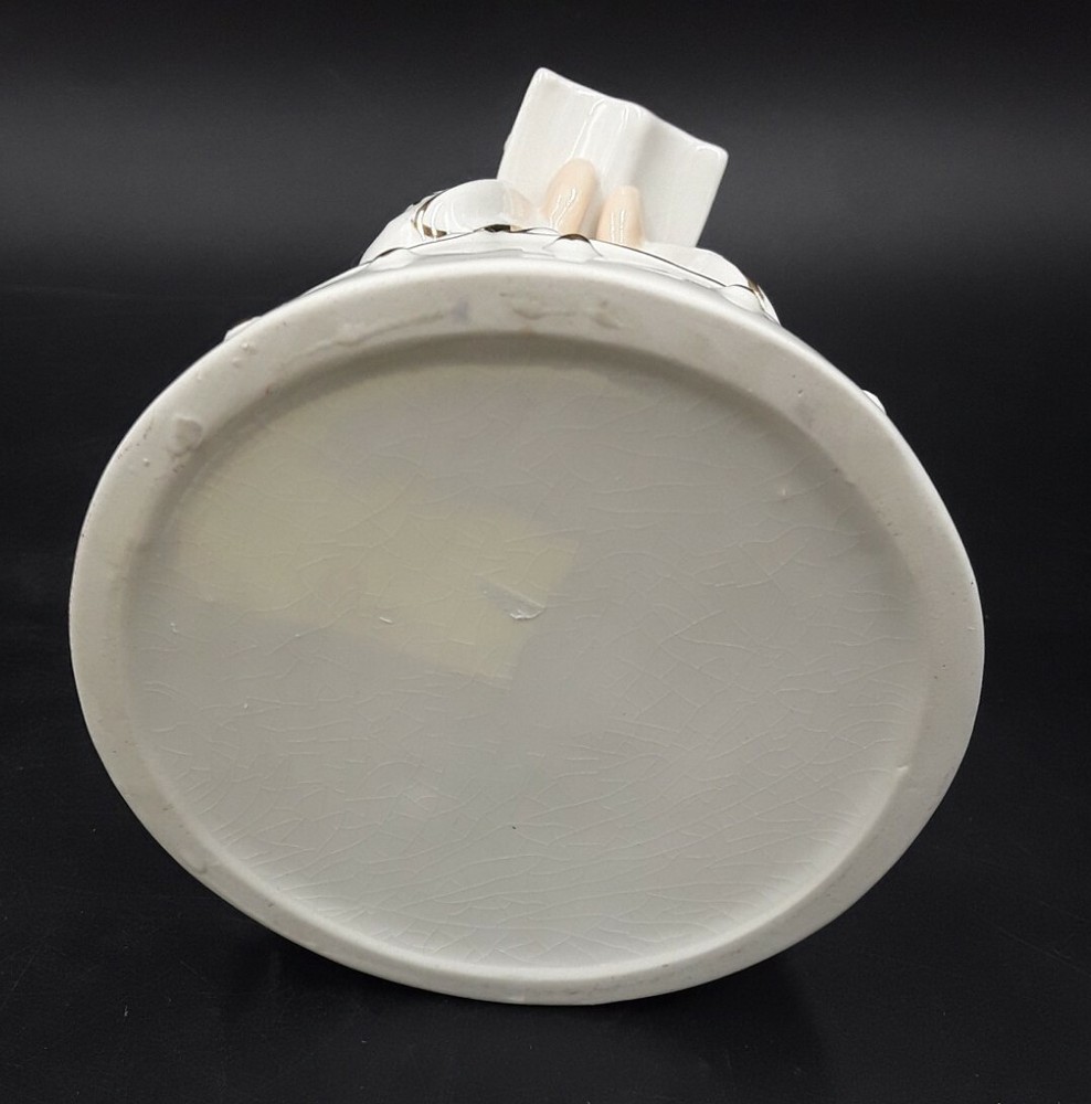 Caroling Angel Tea Lite Holder Ceramic