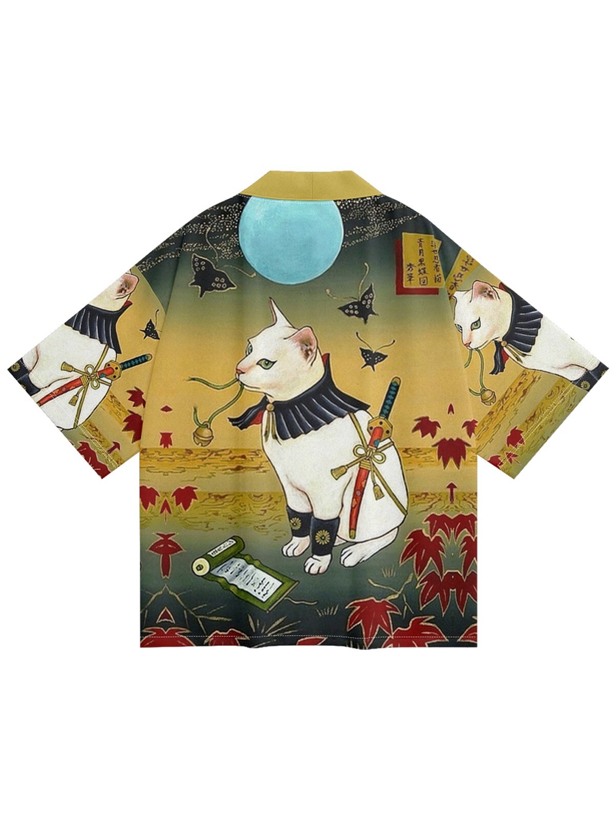 Niepce Unisex Japanese Graphic Lightweight Kimono Cardigan Shirt Tops