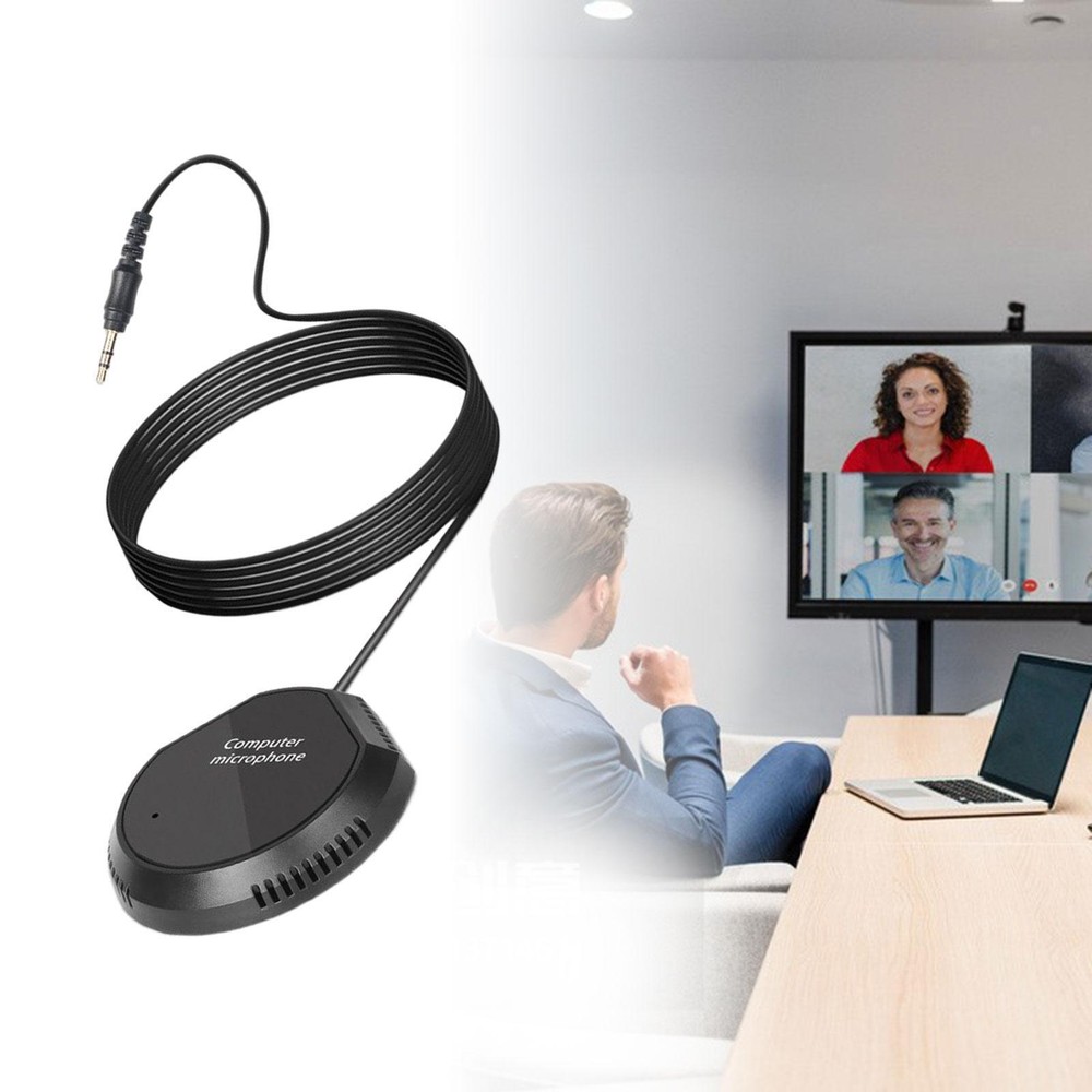 Conference 3.5mm Portable Computer PC Mic for Chatting