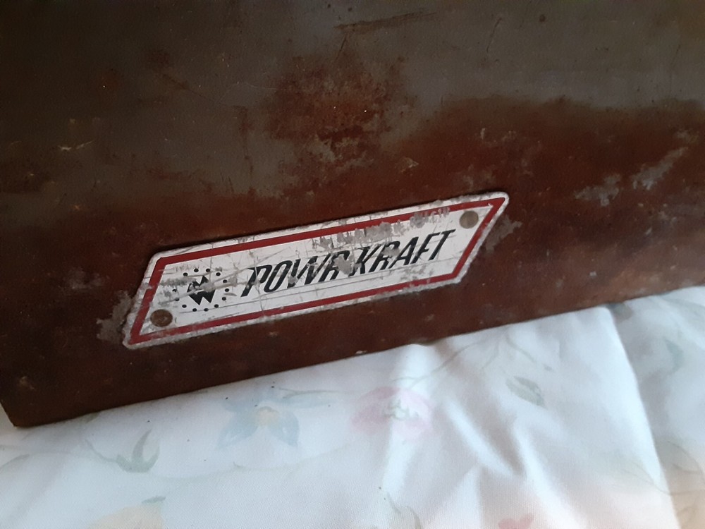Vintage Montgomery Ward Powr Kraft tool box