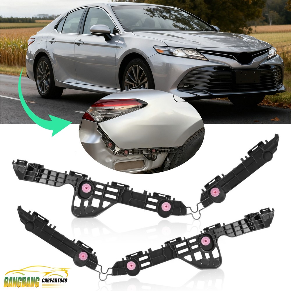 For Toyota Camry 2018-2024 2022 Rear Bumper Bracket Retainer Left+Right Side