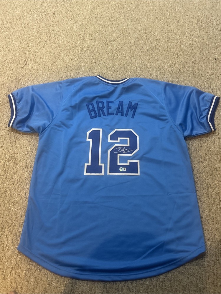 ATLANTA BRAVES- SID BREAM SIGNED AUTOGRAPH JERSEY BECKETT COA BAS