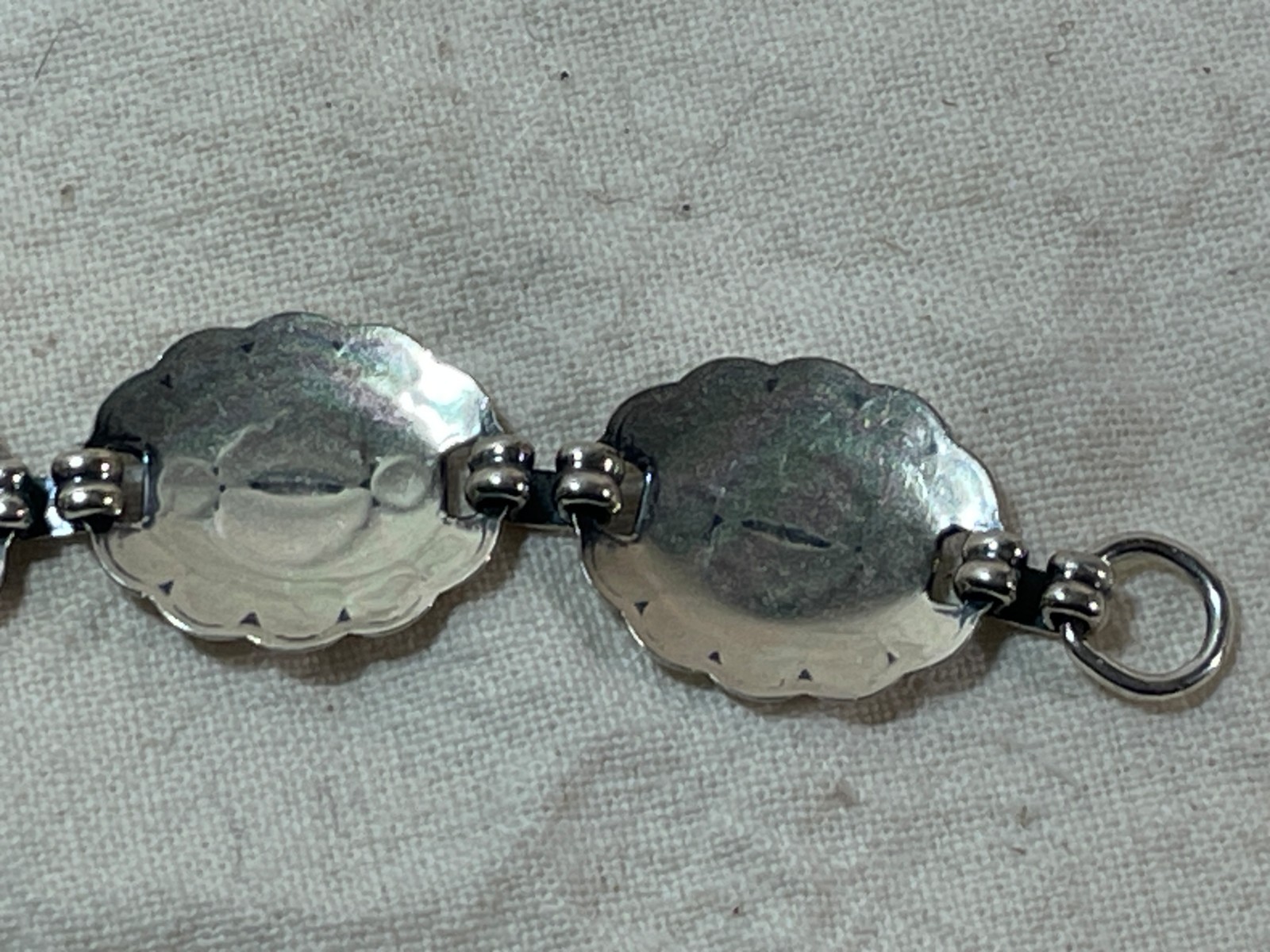 VTG 15.4g Sunrise Sterling Silver Concho Style Bracelet .925 American Made #3