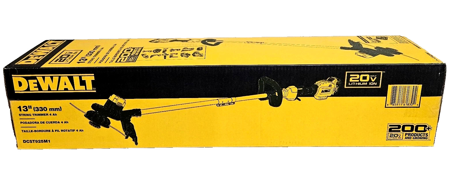 New DeWALT DCST925M1 20V GENUINE 13" String Trimmer Kit (4 Ah) BATTERY INCLUDED!