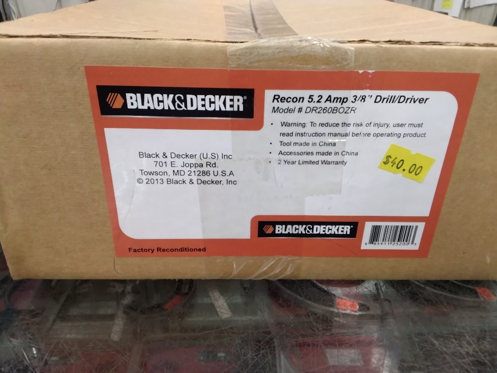 BLACK+DECKER DR260BOZR Drill. READ DESCRIPTION!!!!