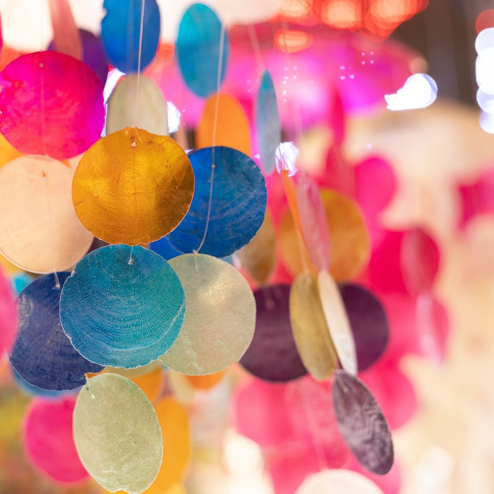 20Pcs Capiz Shells 5cm/2" Round Natural Shells with Silver Ring, White