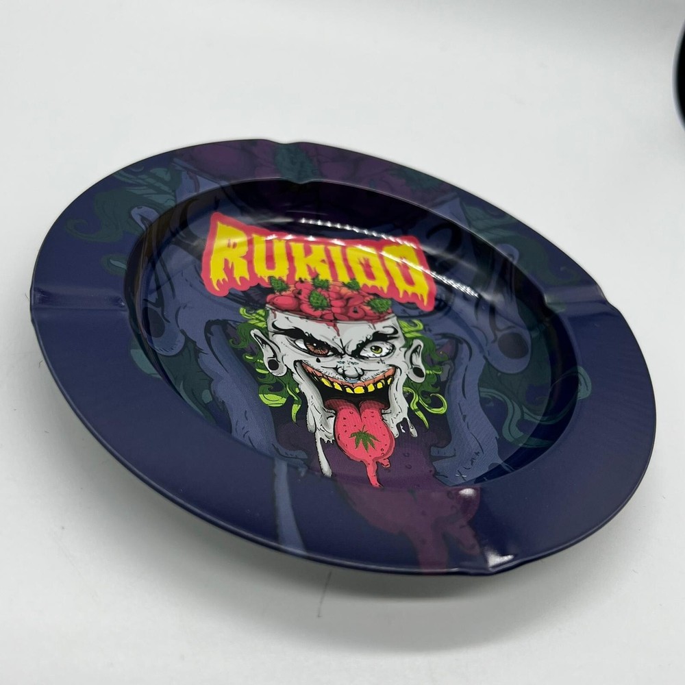 Psychedelic Joker Decorative Printed Plate - Game Table and Side Table Accent