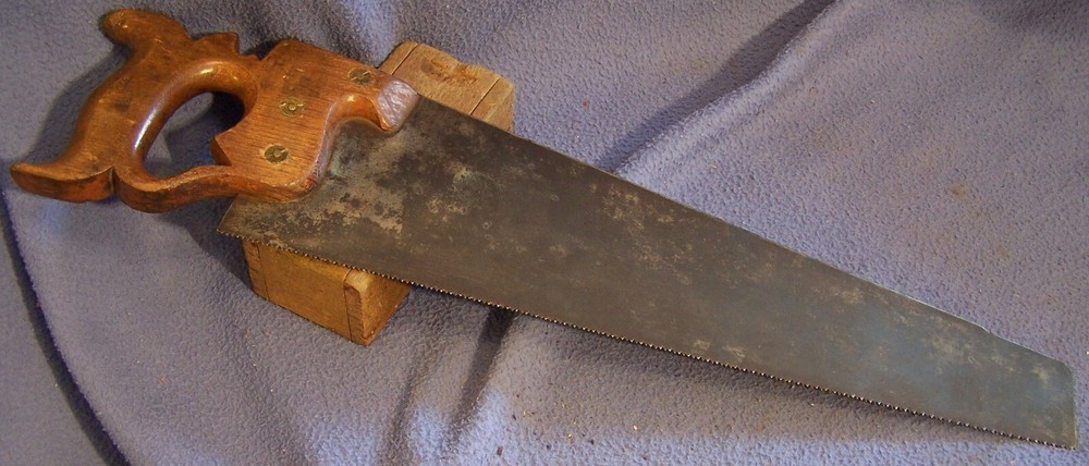 scarce BRINGHURST & Co Philada No 5 split nut 18 in panel saw