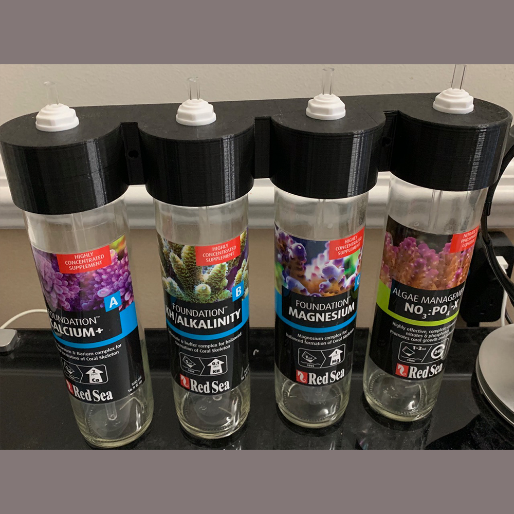 Wall Mountable Voss Bottle Holders – 375ml - 3D Printed - Many Colors