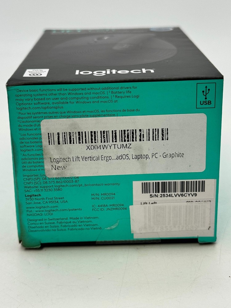 Logitech Lift Vertical Ergonomic Mouse Wireless (Left version)