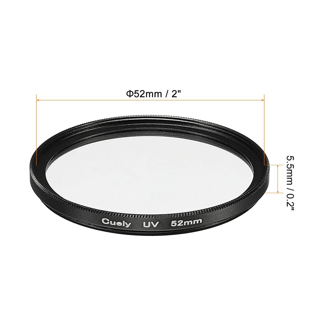 UV Lens Filters, 52mm Thin Protective Multilayer Frame