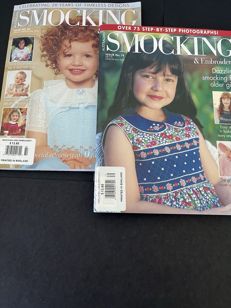 2-Australian Smocking Magazines with Patterns