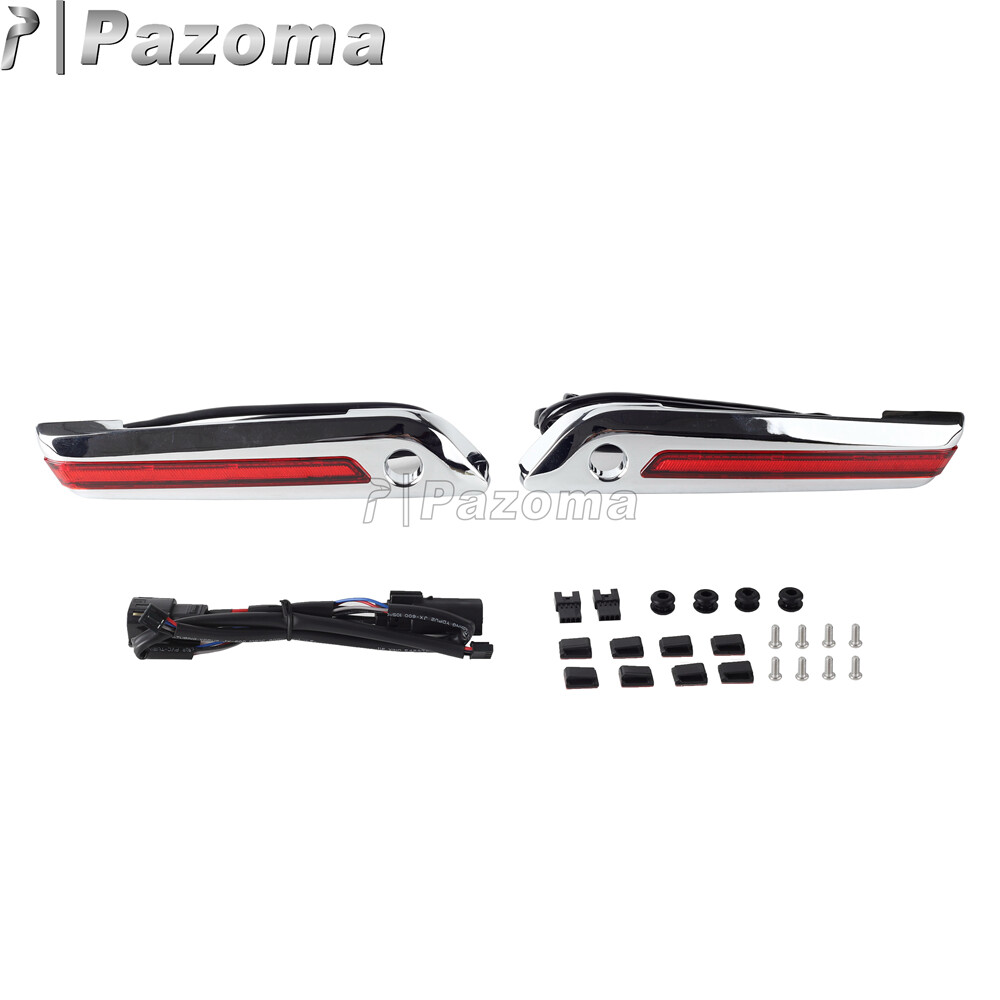 LED Saddlebag Latch Light Brake Running Light For Harley Touring Road King 14-22