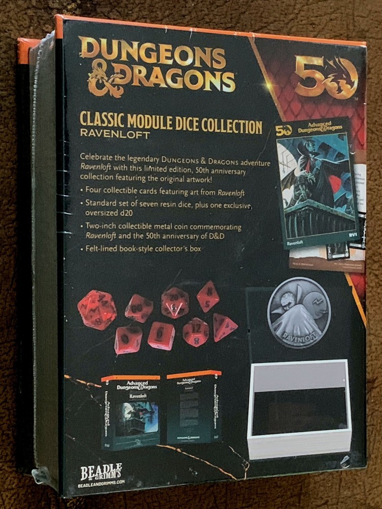 Dungeons & Dragons Ravenloft Classic Module Dice Collection Set