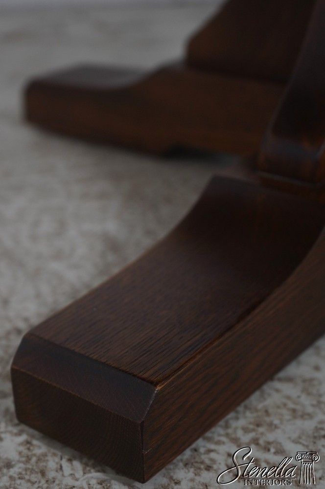 72371: STICKLEY Mission Oak Round Dining Room Table