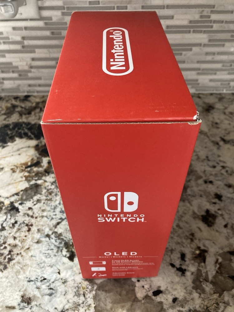 Nintendo Switch WHITE OLED EMPTY BOX w/ Cardboard Insert Tray Owners Manual US