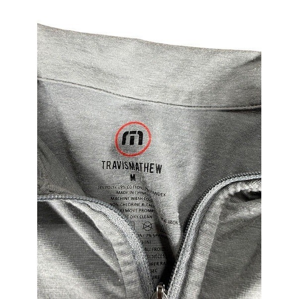 Travis Mathew 1/4 Zip Pullover Long Sleeve Medium Golf Performance Lightweight