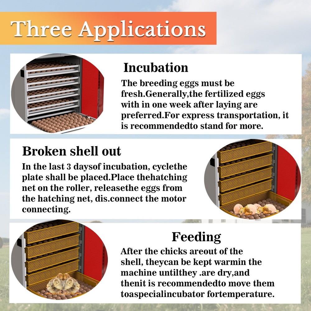400 Eggs Incubator Automatic Incubator for Hatching Eggs Automatic Egg Turning