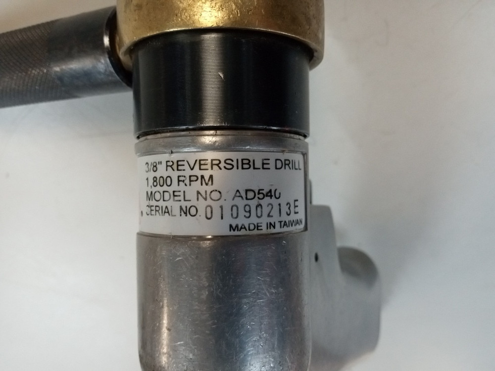 MAC Tools AD540 3/8" Reversible Drill Air Pneumatic Tested