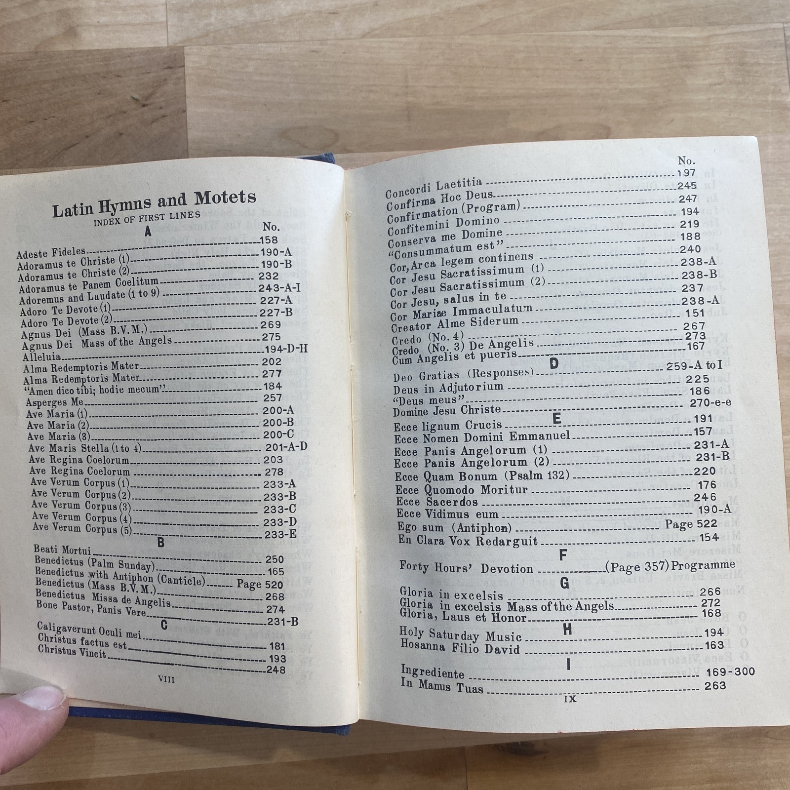 Vintage St. Gregory Hymnal & Catholic Choir Book 1947 Melody Edition Sheet Music