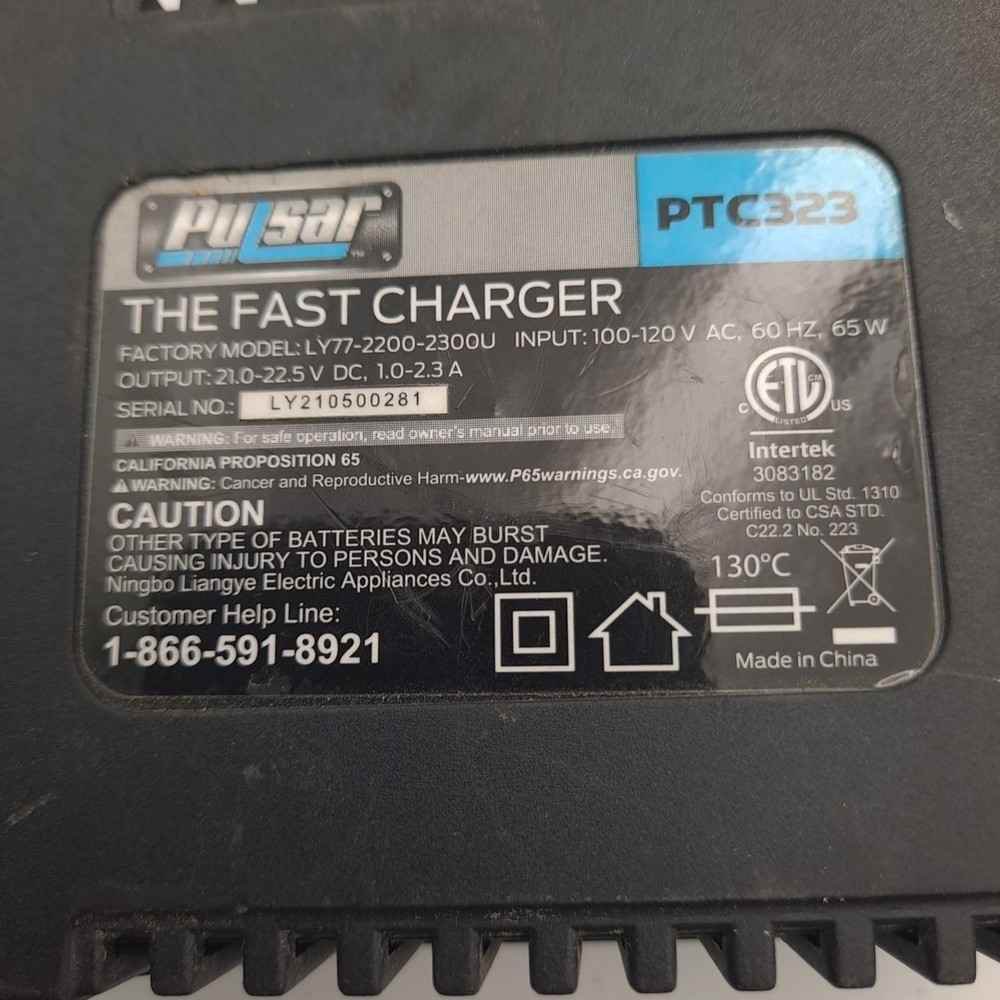 Pulsar PTC323 - 20V Quick Battery Charger