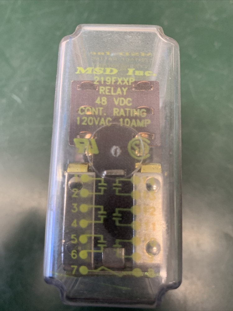 MSD Inc. - Model #219FXXP - Relay