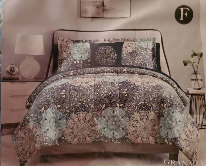 MODERN THREADS Comforter Bedding 8 Pc Set Full NEW
