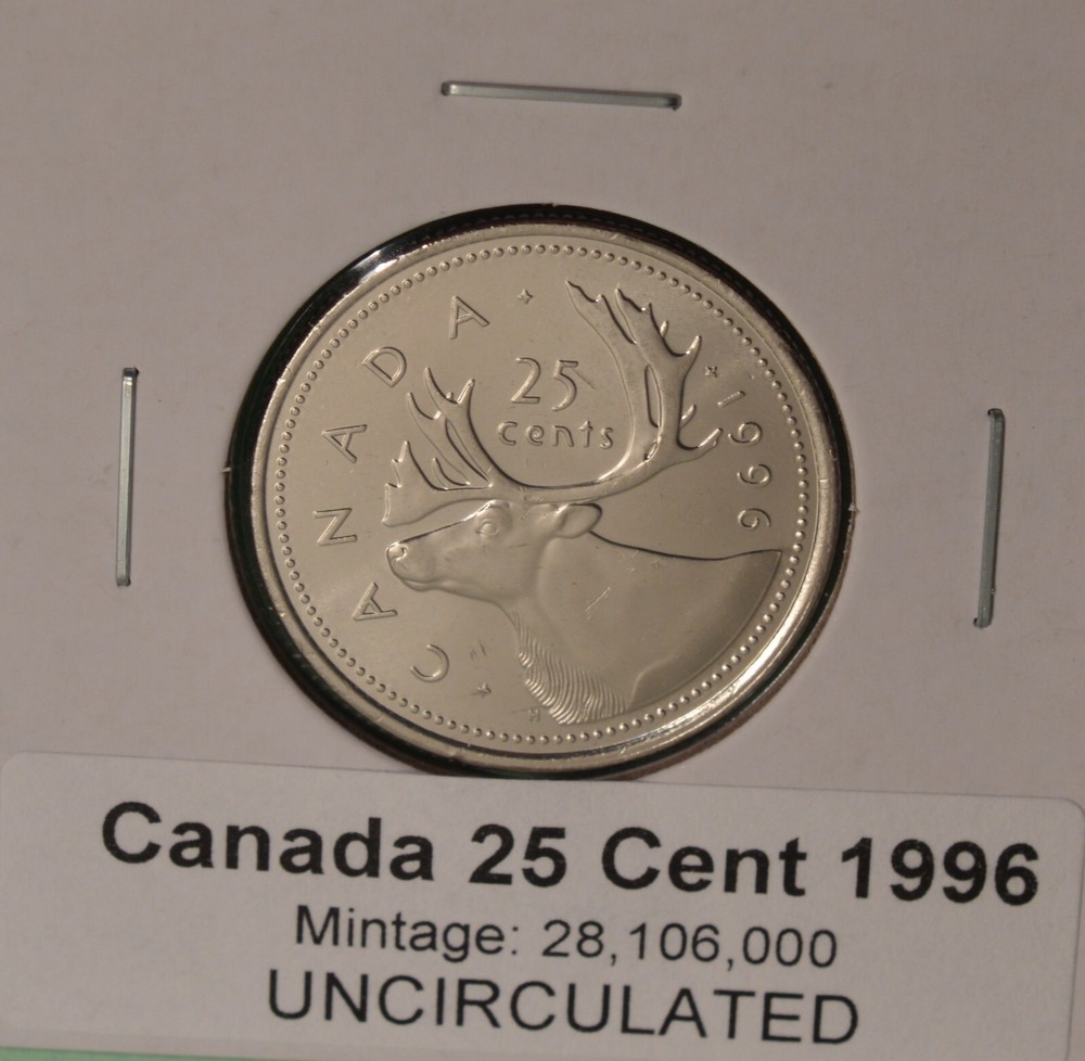 1996 Canada 25 Cents  - 25cent - Uncirculated