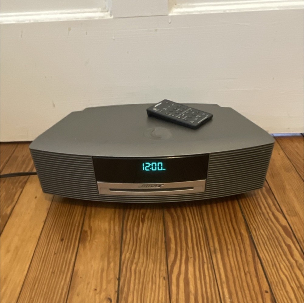 Bose Wave Music System CD Player Remote Control Alarm Clock Gray