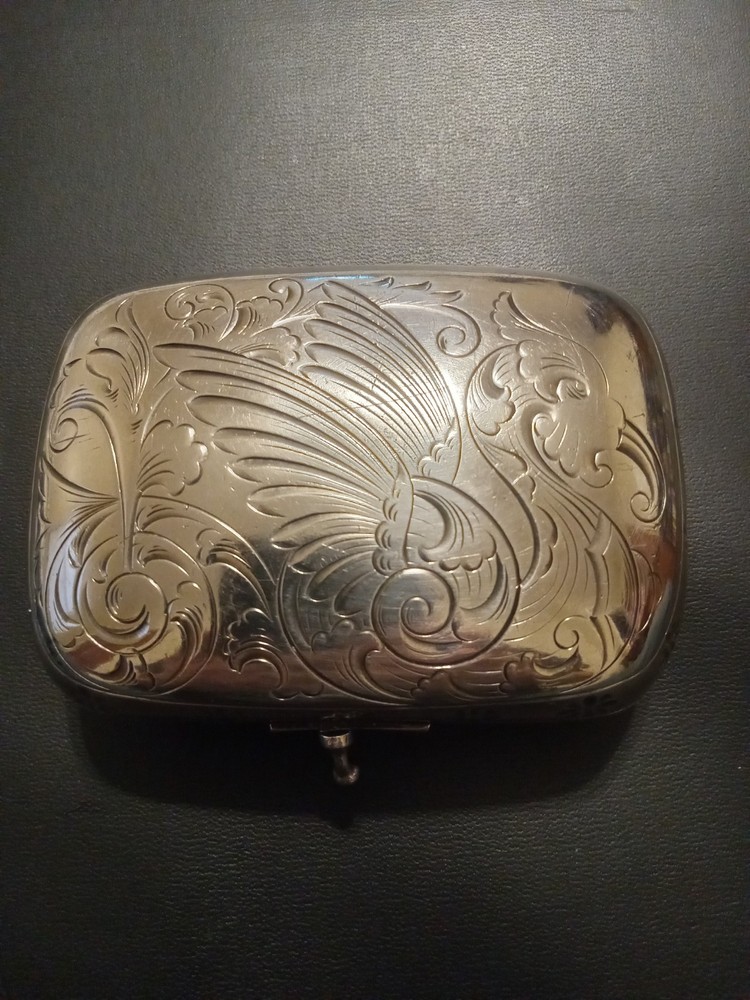 Antique Derby Silver Co Silverplated Soap Case