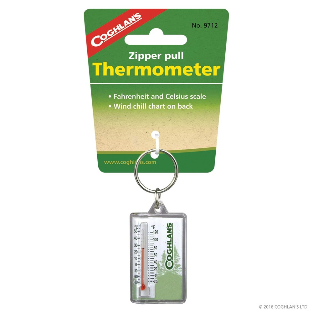 Coghlan's Zipper Pull Thermometer Blue