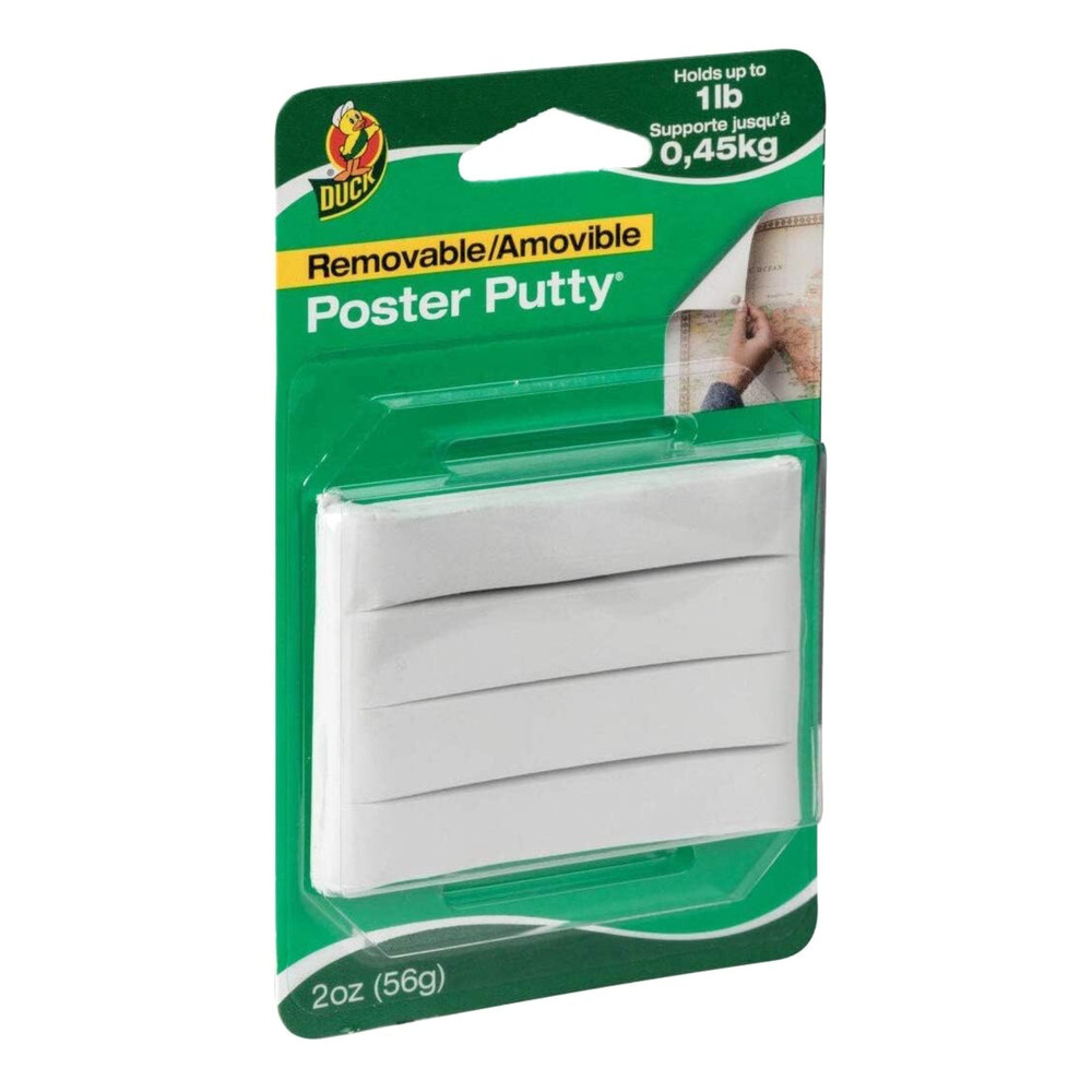 Duck Brand Poster Putty: 2 oz. [4 strips/pack] (White)