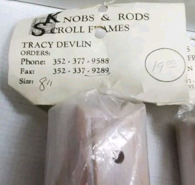 1 Set Knobs & Rods 8" Extender Bars 2 Bars per Set Nicely Decorated