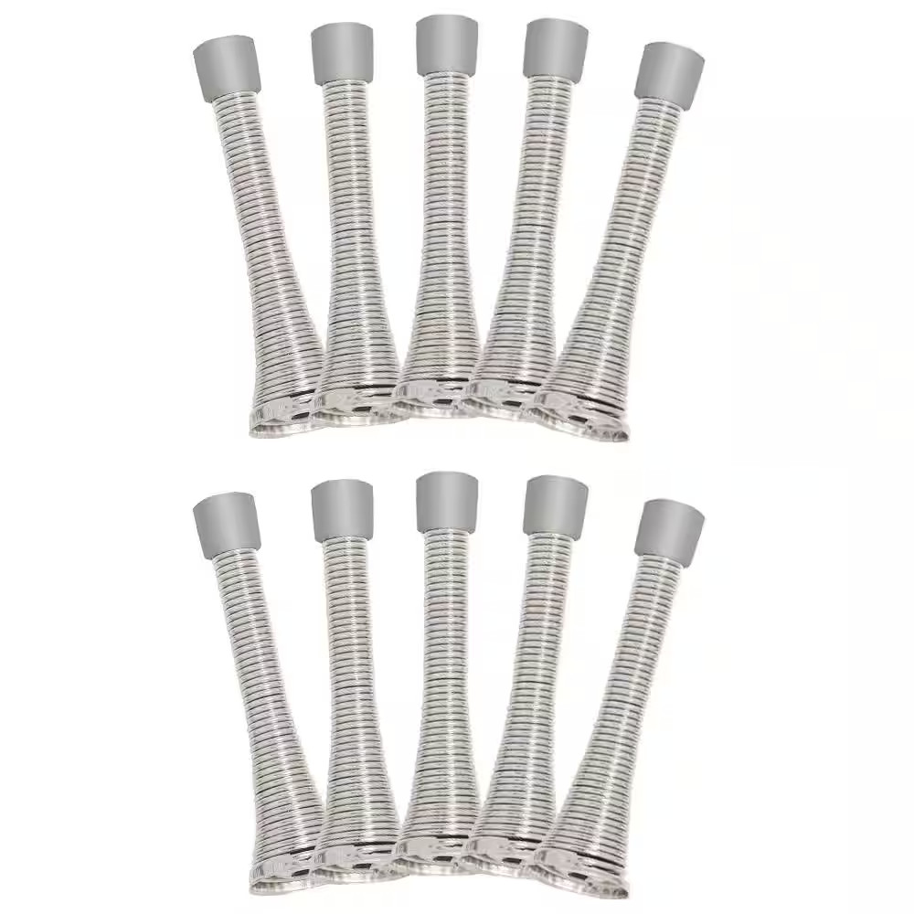 Satin Nickel Spring Door Stop (10-Pack)