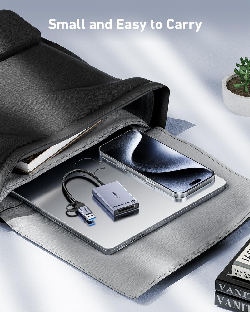 Reliable CFexpress Type B Card Reader - 10Gbps Transfer, Portable Design