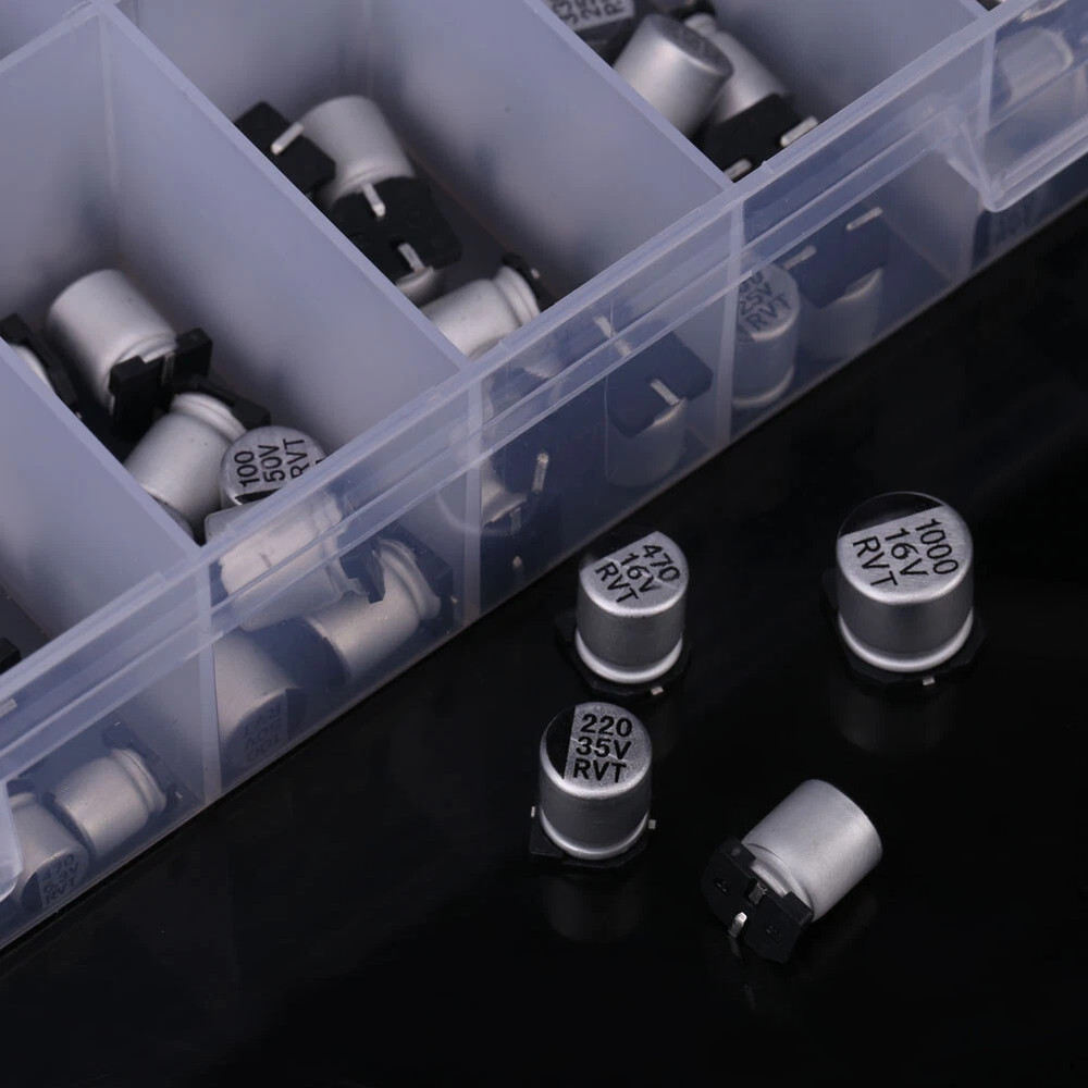 SMD Electrolytic Capacitor Assortment 400PCS 1uF-1000uF 24 Values​