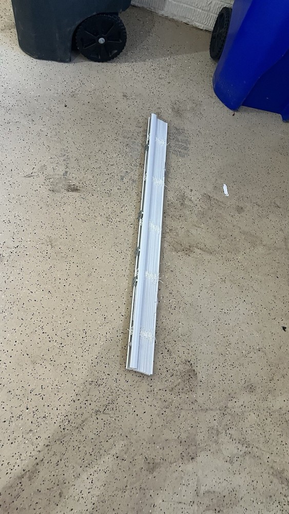 White Plastic Plantation Blind Shutter Slats/Panels with Hinges/Hardware