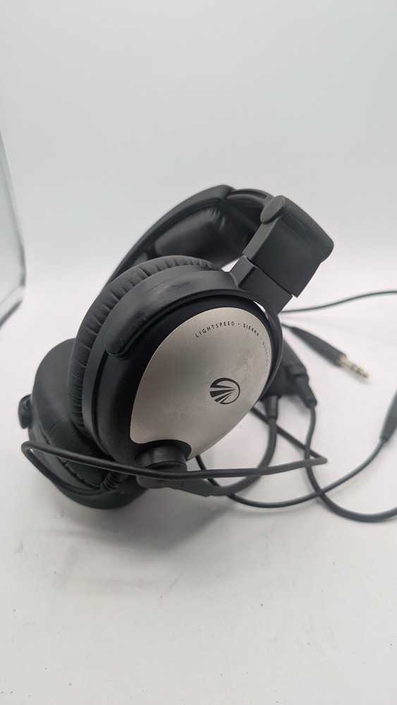 Lightspeed Sierra Dual Plug With Bluetooth Aviation Headset UNTESTED