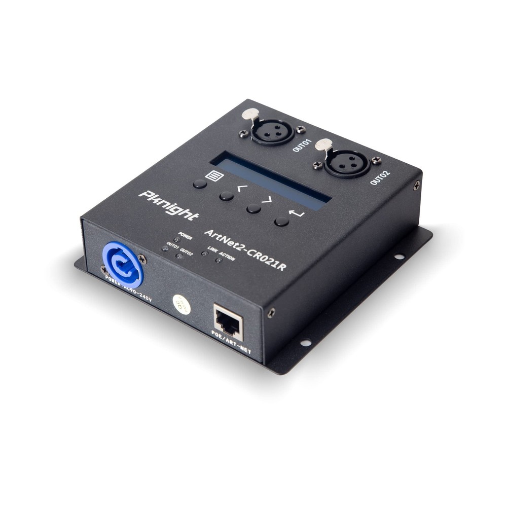 ArtNet DMX 1024 Ethernet Lighting Controller Interface，2 Universe/Truss M