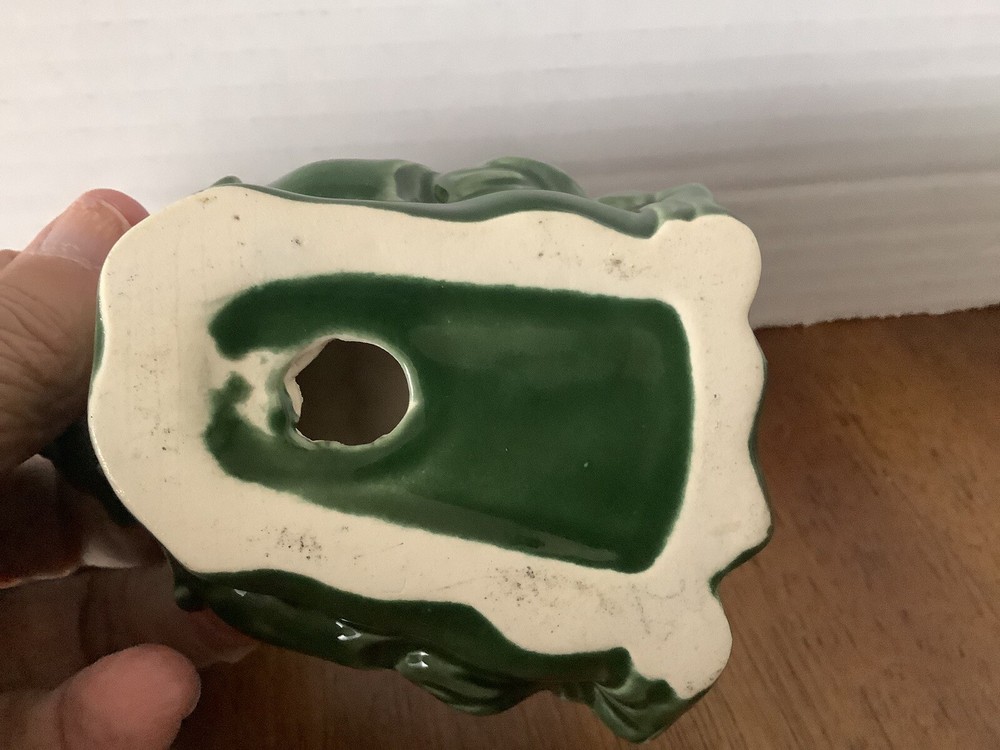 Vintage? Green Elf Pixie Nick/Knack Holder FIGURE