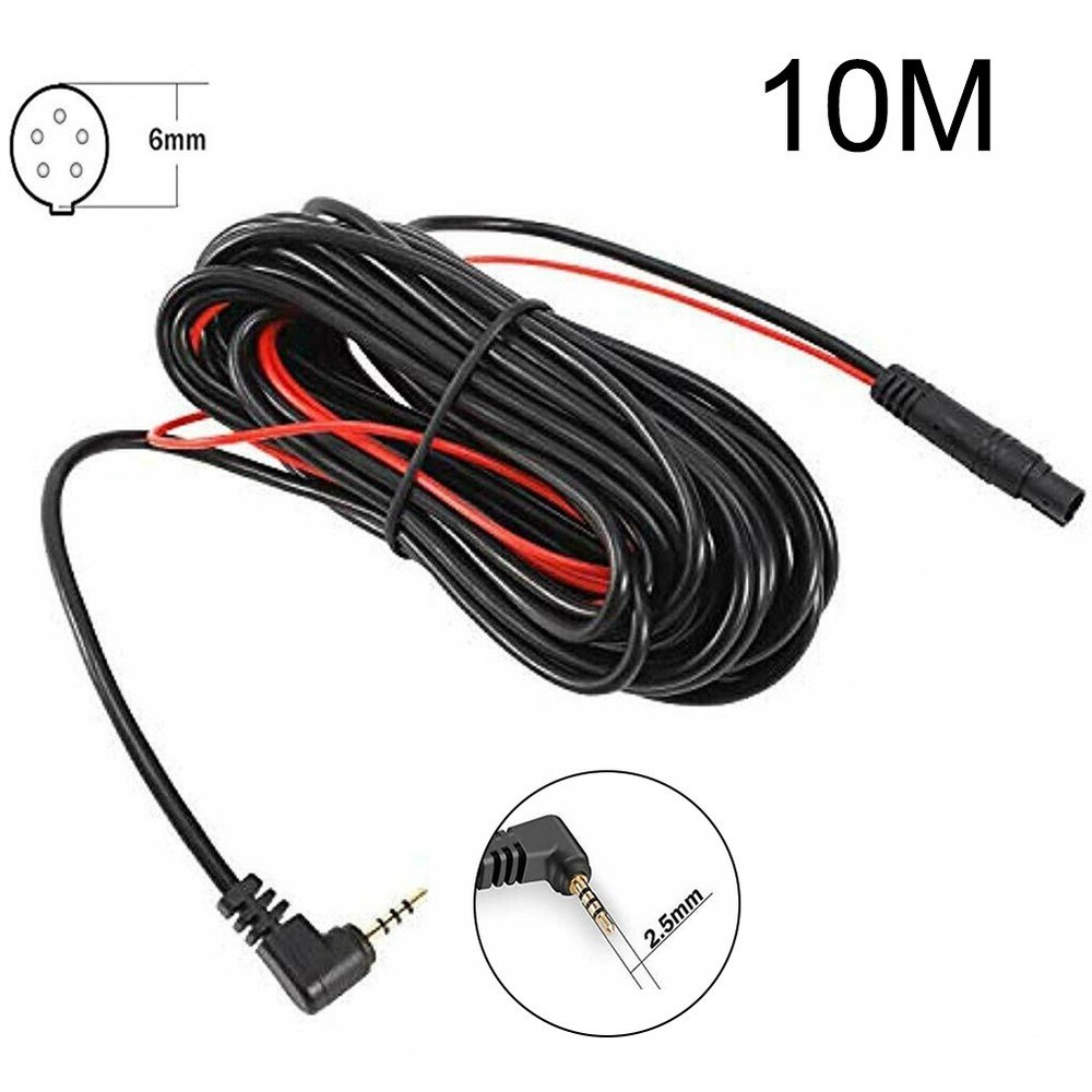 Versatile Car DVR Rear View Camera Cord Wire 10m/32 8ft Extension Cable