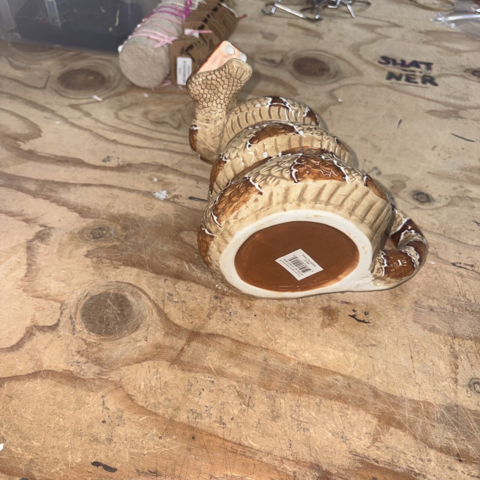 American Legacy Coiled Diamondback Rattlesnake Mug Craig Ferguson Edition